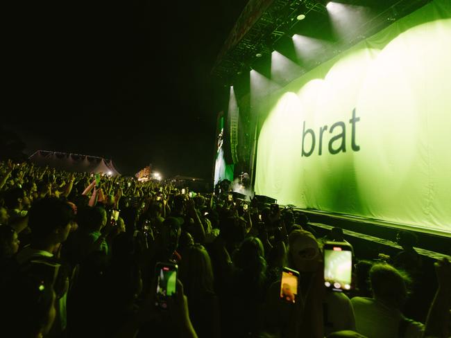 Charli XCX performing at the Laneway Festival in Sydney on Sunday. Picture: Henry Redcliffe.,