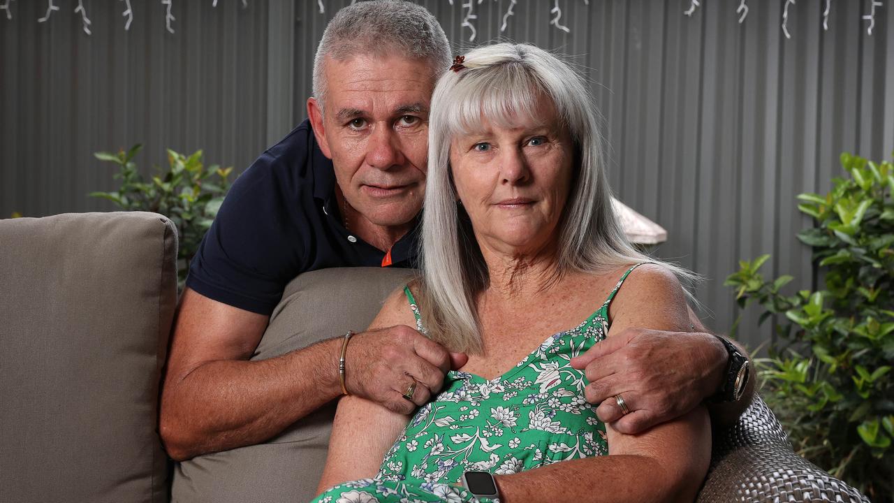 Jo Boon and her husband Peter Boon at home in Gumdale. Picture: Liam Kidston.