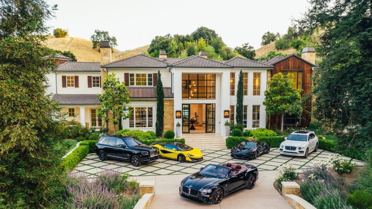 The exterior of the home with room for many luxury vehicles. Picture: Realtor