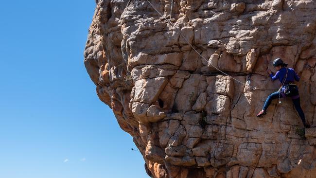 A student fell onto a rock ledge while climbing at Mount Arapiles around midday on Tuesday. Picture: Jason Edwards / File