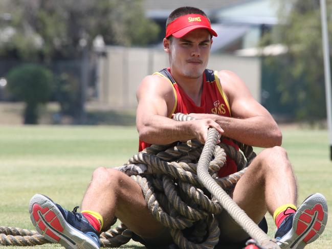 Gold Coast Suns player Jack Bowes at training. Picture: Supplied.