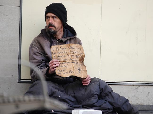 MELBOURNE, AUSTRALIA - NewsWire Photos SEPTEMBER 4, 2022.Homeless people are seen around Melbourne CBDPicture: NCA NewsWire / Luis Enrique Ascui