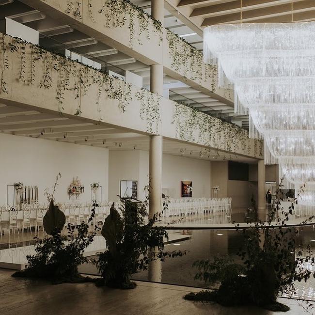 12 years ago white + white could only dream of hosting a wedding in the Queensland Art Gallery Picture: Renee Green Creative