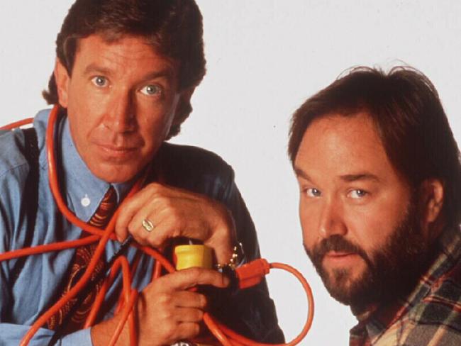 20/09/1995 PIRATE: Actors Tim Allen (L) & Richard Karn in TV show "Home Improvement". Allen/Actor P/    Karn/Actor P/