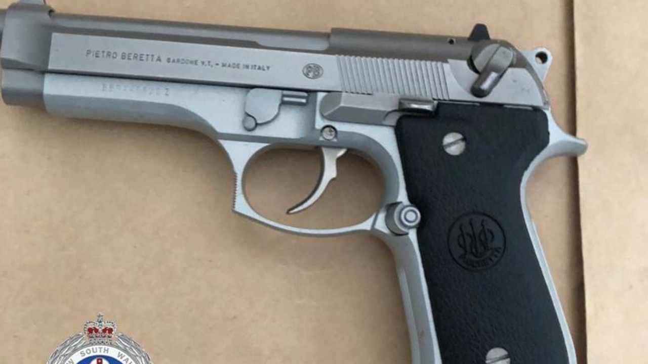 The second of the semiautomatic pistols seized by Strike Force Raptor.