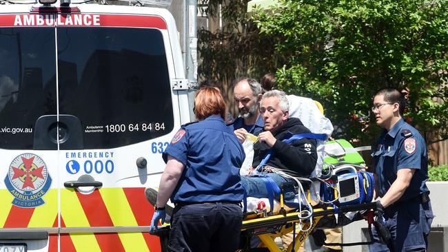 Emergency services respond to a suspected overdose in Lennox Street, North Richmond in 2017. Picture: Nicole Garmston