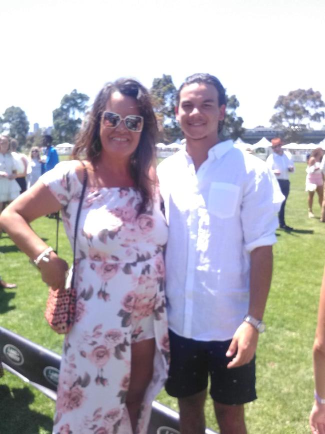 Pylka with Tigers star Daniel Rioli.