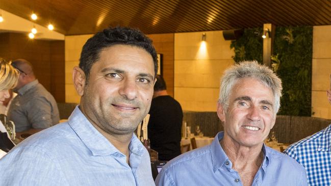 Paul Gedoun (left) with Mick Doohan. Picture: Kevin Farmer