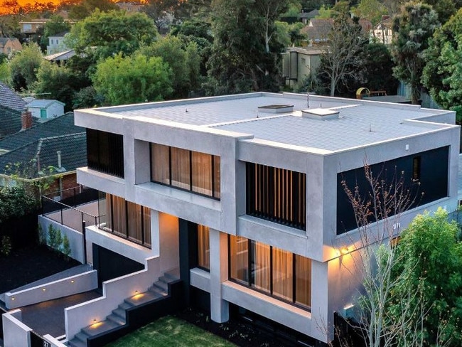 The Koutoufides multi-million dollar Ivanhoe mansion. Picture: Acustructbuilders/Instagram