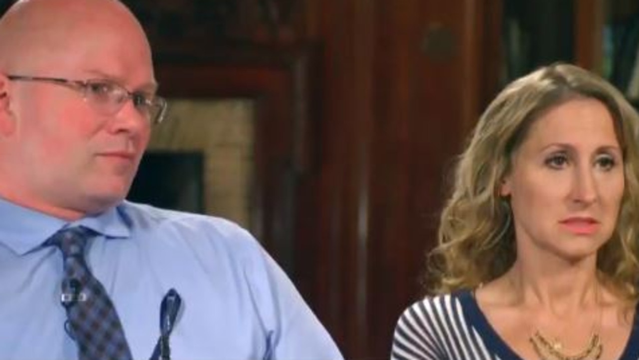 Chloe Weigand's parents, Kimberley and Alan during an exclusive interview with NBC’s Today Show in the US.