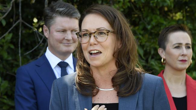 MELBOURNE, AUSTRALIA - NewsWire Photos - 19 DECEMBER, 2024:  New treasurer Jaclyn Symes at Government House. Picture: NewsWire / Andrew Henshaw