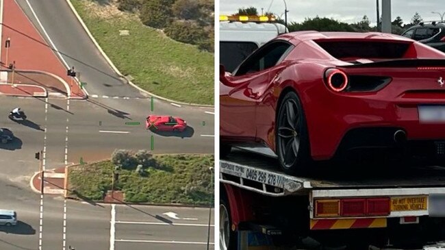 A Ferrari and Porsche hit speeds nearly 90km/h higher than the limit in a reckless driving incident, “astounding” police. Police were alerted to a red Ferrari spider and a blue Porsche 911 driving recklessly near Sorrento in Western Australia about 9.30am on Sunday.