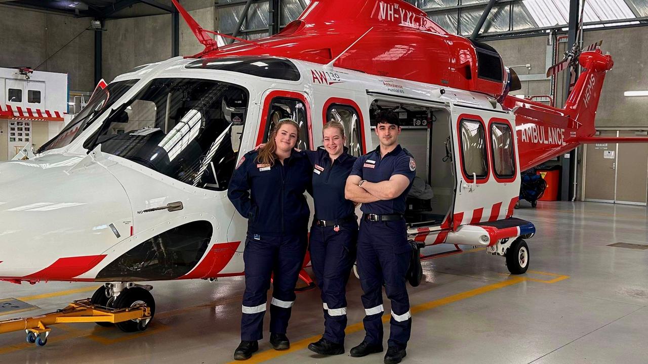 Katie Blunden (pictured left) is in her second year as an Ambulance Victoria paramedic. Picture: Supplied.