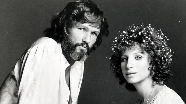 Kris Kristofferson and Barbra Streisand in the 1976 film.