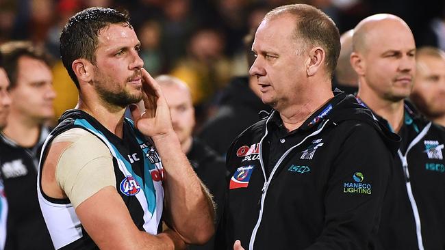 The season is slipping away for Port Adelaide coach Ken Hinkley. Picture: Getty Images