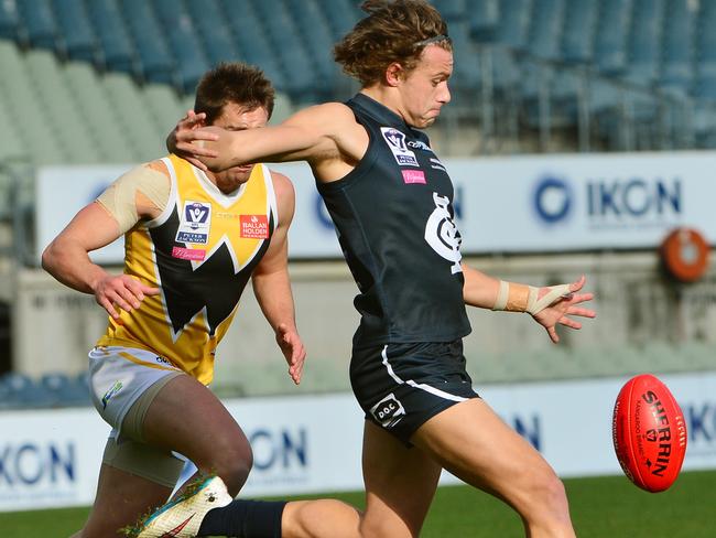 VFL Northern Blues V Werrribee.Blues Dillon Viojo-Rainbow.Picture:Carmelo Bazzano