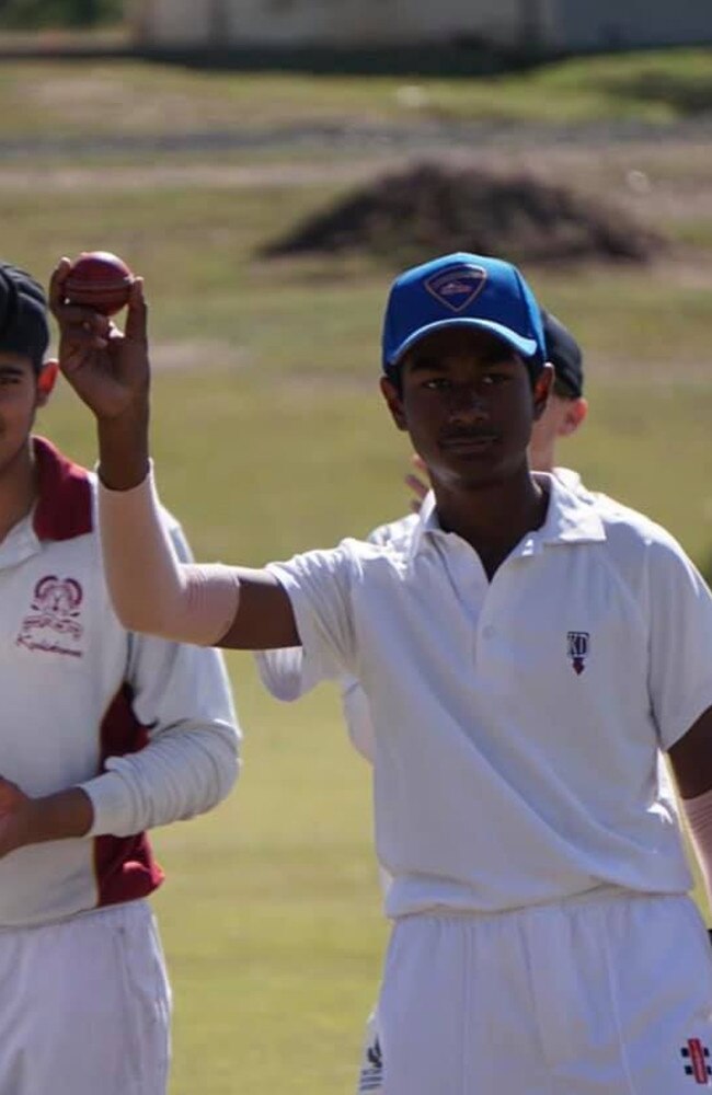 Meegama has been taking fifers for years. He is pictured here after taking five earlier in his career. Picture - Facebook/WPC Cricket.