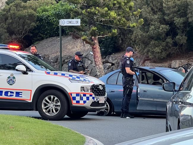 An 18-year-old Queensland driver has been arrested after allegedly leading NSW Police on a wild chase that ended at Burleigh Heads on the evening of Saturday, January 25, 2024. Picture: Supplied