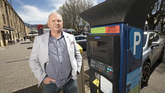 City of Hobart Councillor Marti Zucco says the parking meters in Salamanca and Hobart need to be re-evaluated. Picture: Chris Kidd