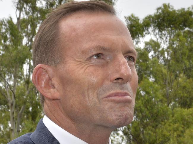 PM Tony Abbott arriving at Tudor Park PCYC. Photo Inga Williams / The Reporter