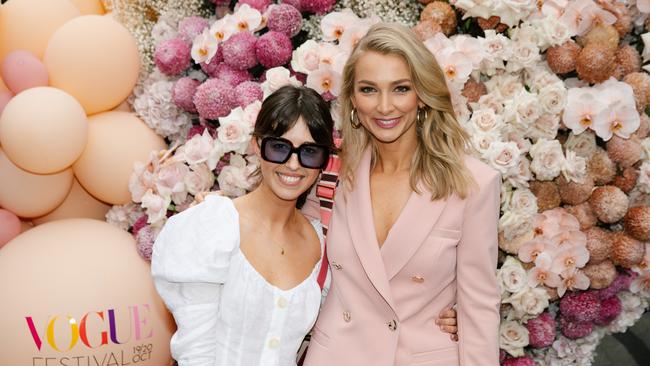 Julia Ritorto admires the style of Georgia Hatzis, pictured with reality TV star Anna Heinrich