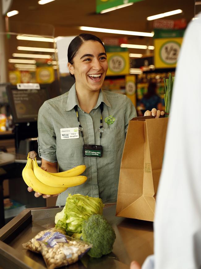 Jasmine Sakoua said the cameras made her feel safer at work.. Picture: Sam Ruttyn.