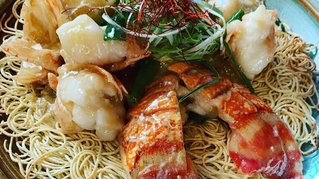 Chinta Ria’s lobster with prosperity noodles. Picture: Facebook