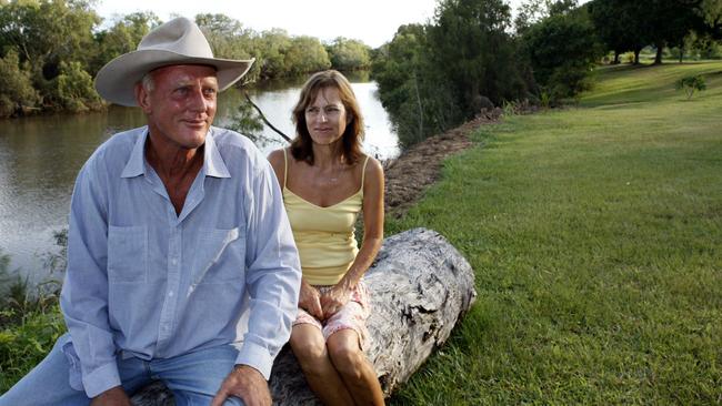 Tony and Pam Davis in March 2008. Picture: File