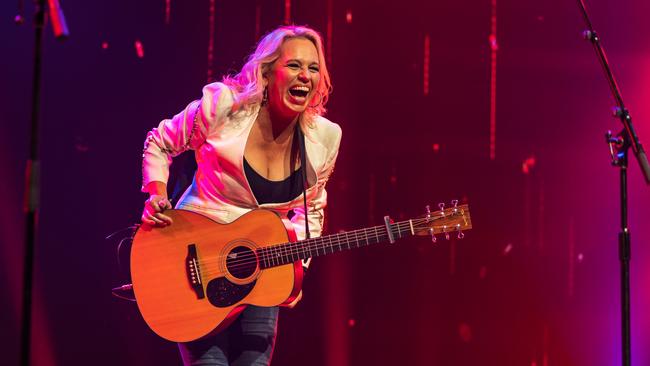 Beccy Cole performs during the Tamworth Country Music Festival 50th Anniversary Concert on April 21, 2022 in Tamworth, Australia. Photo by Klae McGuinness/Getty Images.