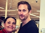 Actor Alexander Skarsgard was spotted picking up groceries at Coles Miami on the Gold Coast on Monday. Photo: Instagram / @mymaestroisme