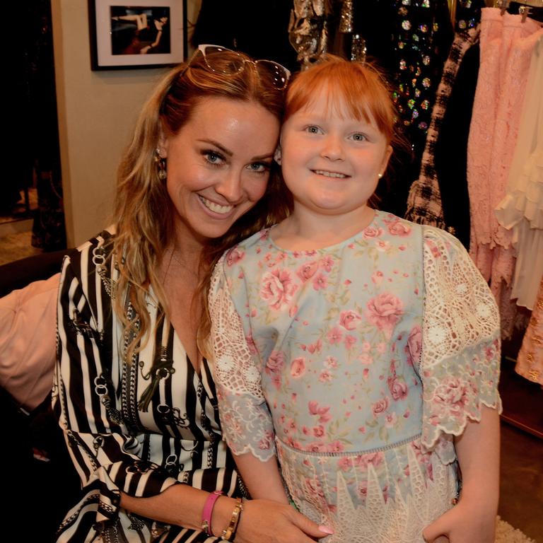 Kirsten and Sienna Seage at opening of Sonia Stradiotto Couture store, Marina Mirage. Picture: Regina King