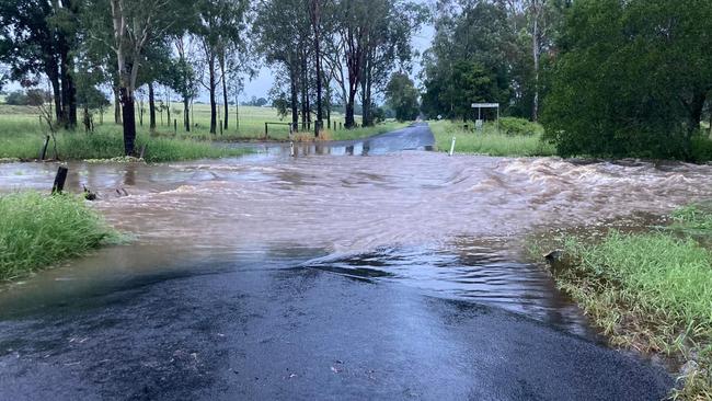 More than 30 roads have been cut off by floodwaters across the Lockyer Valley following an overnight 300mm deluge.