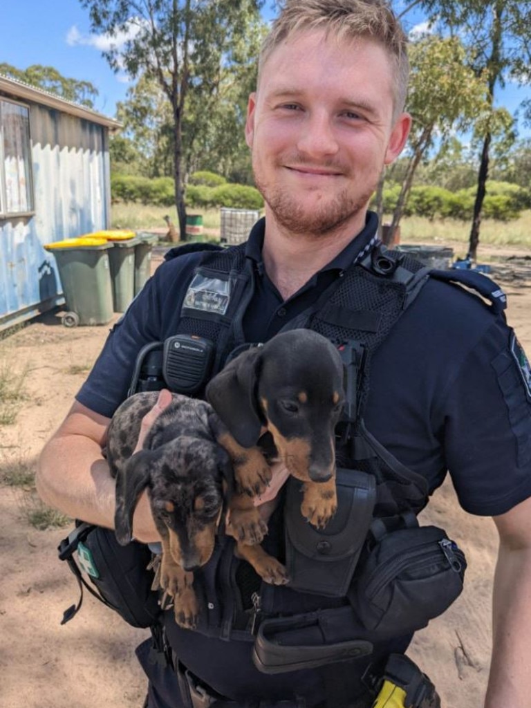 Constable Matthew Arnold, 26, was shot dead on a property at Wieambilla, south of Chinchilla.