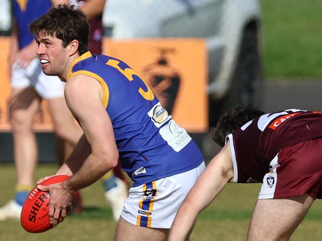 Ballarat Football League: Melton v Sebastopol; Tony Lockyer of Sebastopol at MacPherson Park, on Saturday May 29, 2023 in Toolern Vale, Australia.Picture: Hamish Blair