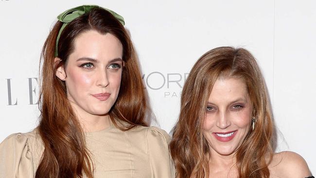 Riley Keough (L) and Lisa Marie Presley. Picture: GETTY IMAGES NORTH AMERICA / AFP