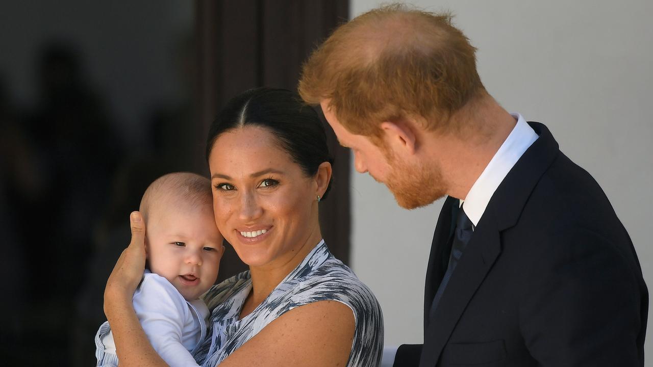 Just one year ago Meghan, Harry and Archie were on official royal business and their future looked very different. Picture: Toby Melville – Pool/Getty Images.