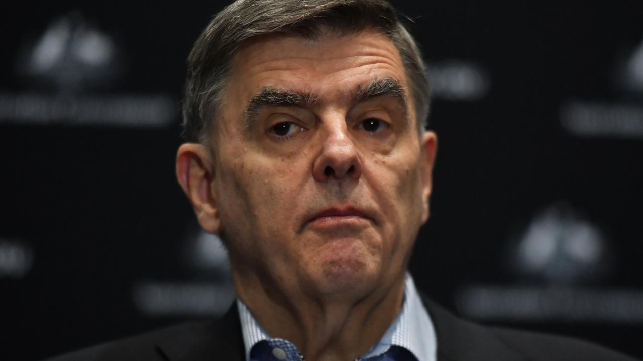 Chief medical officer Professor Brendan Murphy was forced to backtrack on claims he made about health workers in Tasmania attending an “illegal dinner party”. Picture: Mike Tsikas/AAP