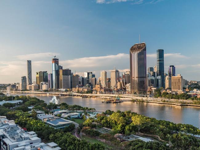 Brisbane city and Soutbank view during a sunny afternoon. Brisbane is the third largest city of Australia and capital of the Queensland state.Escape 28 July 2024Cover StoryPhoto - Tourism and Events Queensland