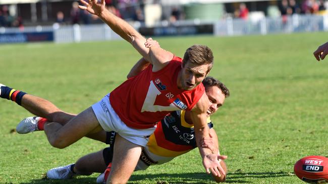 North Adelaide’s Jarred Allmond. (Picture: AAP Image/Keryn Stevens)