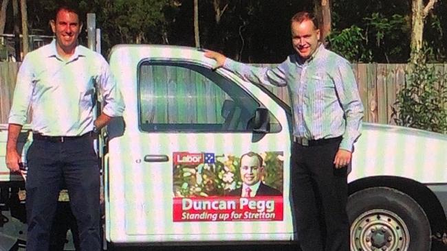 Sretton MP Duncan Pegg with Federal Rankin MP, Jim Chalmers. Picture: File