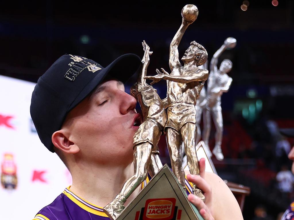 Dejan Vasiljevic enjoys last season’s NBL triumph.