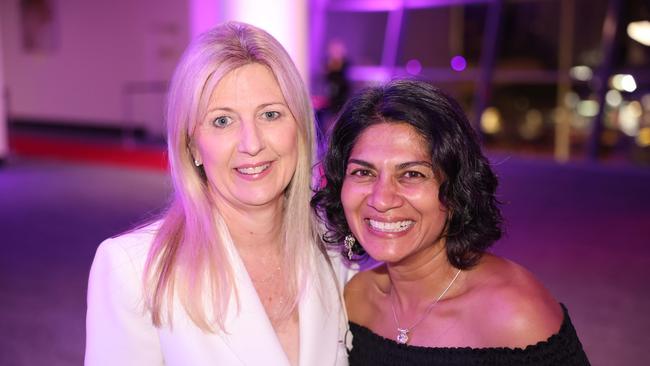 Noni Calleja and Narinder Virdee at the Gold Coast Bulletin Women of the Year Awards 2024 launch at Gold Coast Convention and Exhibition Centre. Picture, Portia Large.
