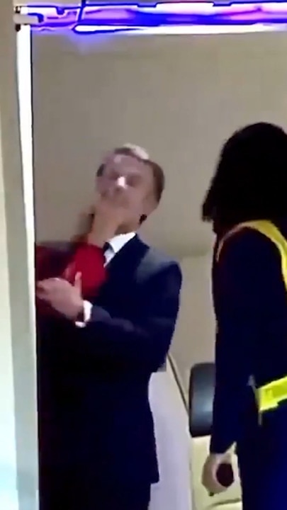 Macron says wife's face shove was only 'horsing around'