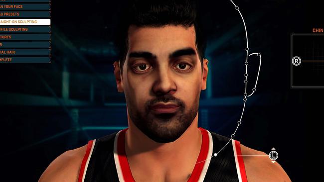 This Monday, Sept. 8, 2014 photo provided by 2K Games shows Ronnie Singh, 2K digital marketing director's facial mapping as he completes the process through a PS4 camera during a video shoot in Novato, Calif. The developers of the interactive basketball franchise are adding the option for gamers to digitally graft lifelike 3D renditions of their faces onto virtual players in the series' latest installment, set for Oct. 7. The process uses the cameras for the PlayStation 4 and Xbox One game consoles to create noggins for wannabe Kobe Bryants and Kevin Durants. (AP Photo/2K Games)