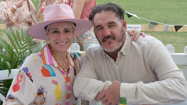 Amy and Jason at the Rockhampton Jaguar Land Rover Pop-Up Polo on June 3, 2023. Picture: Aden Stokes