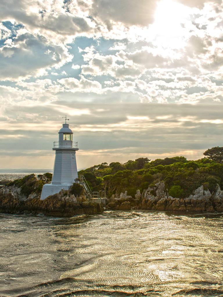 The Hells Gate lighthouse in Tasmania near Strahan.