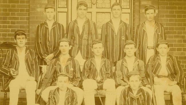 Barker College 1st XI Cricket Team in 1908/09.