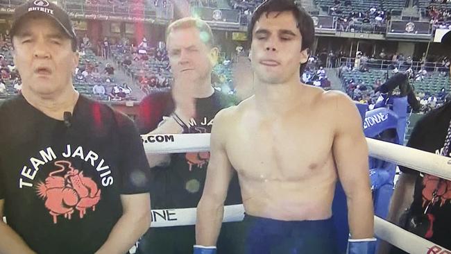 Brock Jarvis before the fight. Photo: DAZN