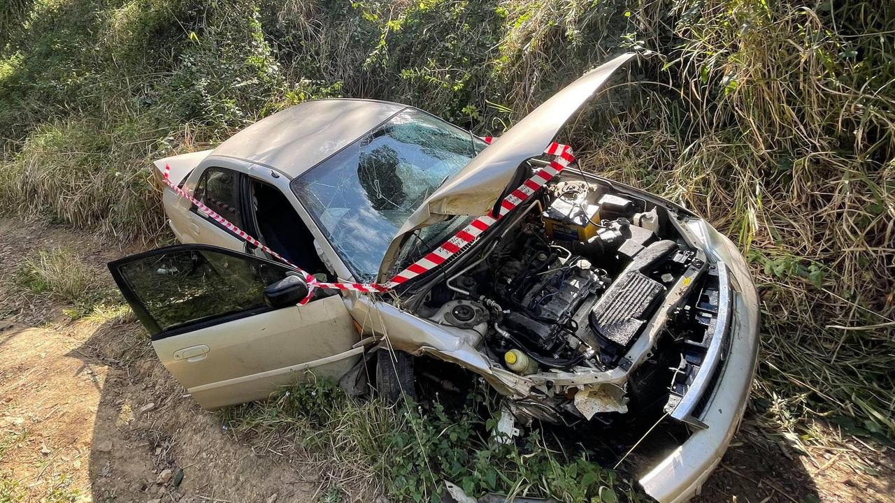 The car rolled won an embankment at Tuchekoi on Thursday morning.