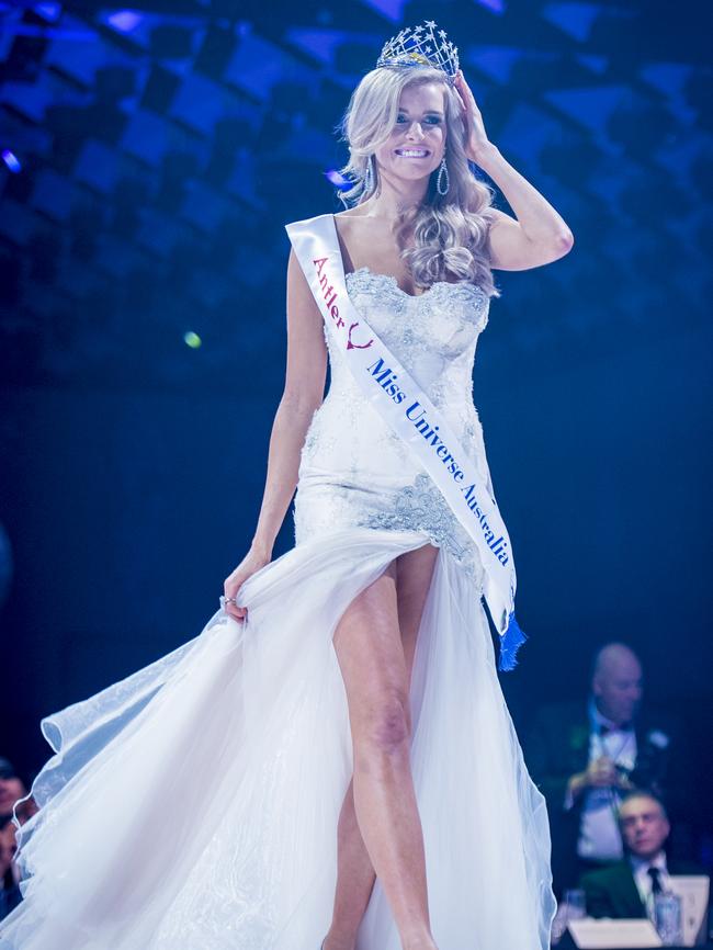 Miss Universe Australia Behind the scenes at the Sofitel Hotel on Collins. Miss Universe hopefuls nervously prepare before going on stage in front of hundreds of people hoping to be chosen as the next Miss Universe.